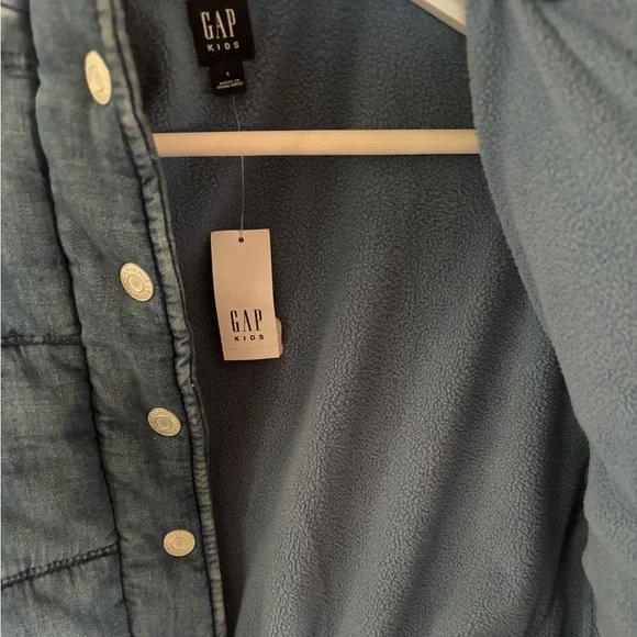 GAP Kids Blue Puffer Jacket NEW - Picture 4 of 5